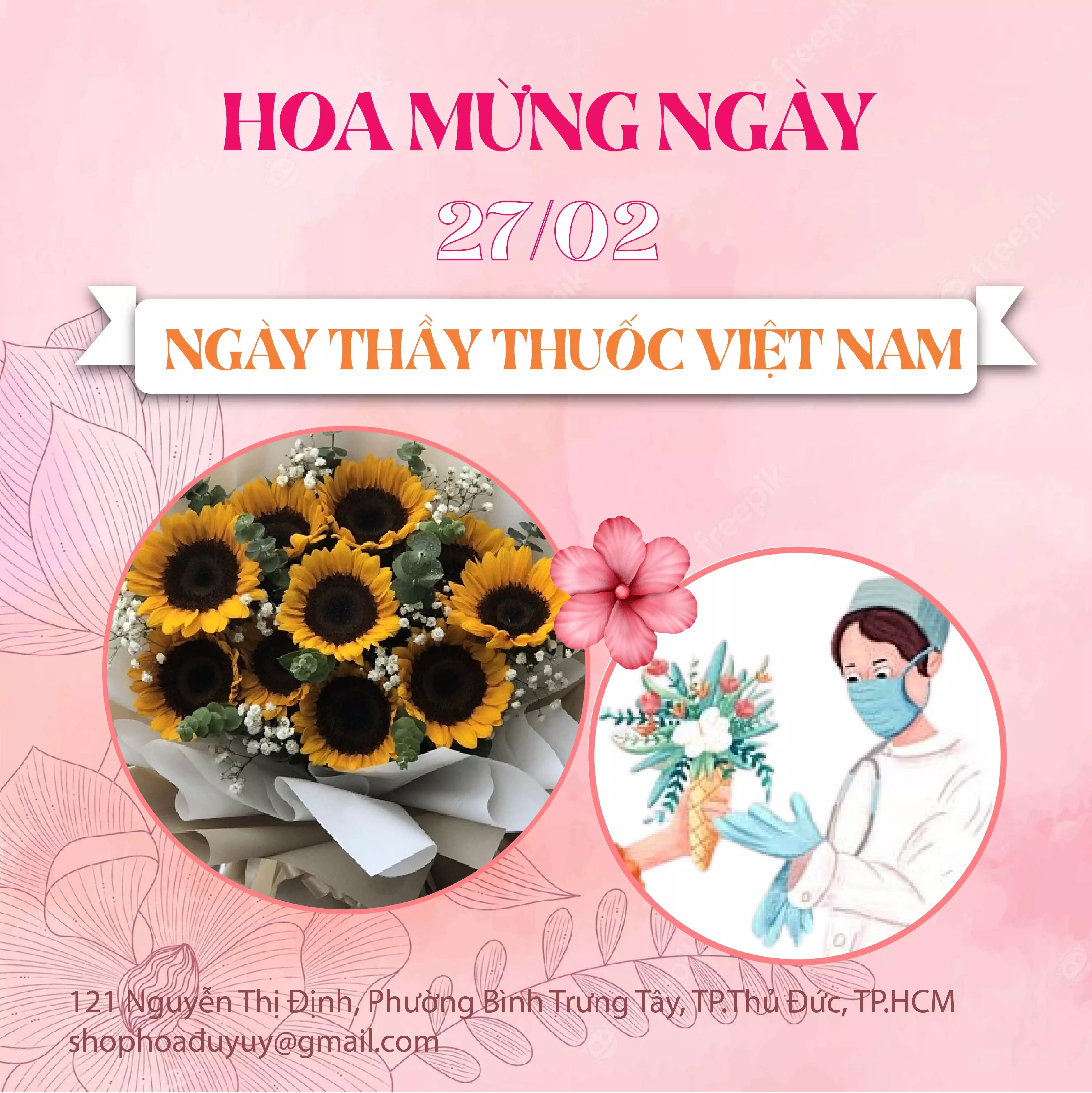 Hoa Mừng Ngày 27/02 - Ngày Thầy Thuốc Việt Nam