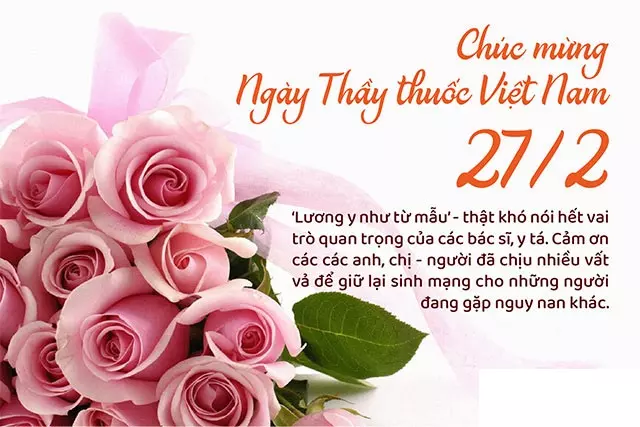 Hoa mừng ngày thầy thuốc Việt Nam